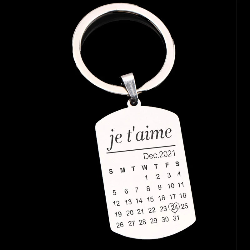 Personalized Special Gift for Couple Anniversary, Je T'aime Engraving