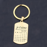 Personalized Special Gift for Couple Anniversary, Je T'aime Engraving
