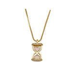 Hourglass Pendant Short Necklace Woman Jewelry Party Girl's
