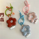 Fabric Flower Keychain Backpack Pendant