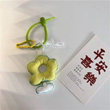 Fabric Flower Keychain Backpack Pendant