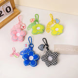 Fabric Flower Keychain Backpack Pendant