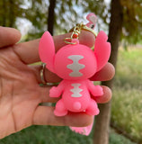 Creative Stitch Keychain Pink Monster Keyring Lilo & Stitch Doll