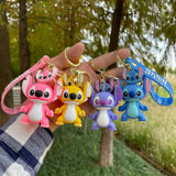 Creative Stitch Keychain Pink Monster Keyring Lilo & Stitch Doll
