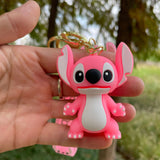 Creative Stitch Keychain Pink Monster Keyring Lilo & Stitch Doll