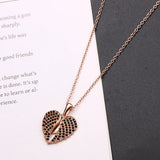 Crystal Silver Angel Wings Necklace for Women Summer Jewelry Gift