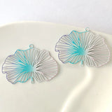 Copper Leaf Filigree DIY Earrings Components