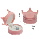 Flocking Jewelry Box Snowman Star Image Earring Ring Storage Small Display