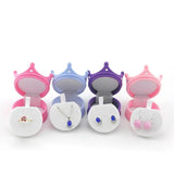 Flocking Jewelry Box Snowman Star Image Earring Ring Storage Small Display