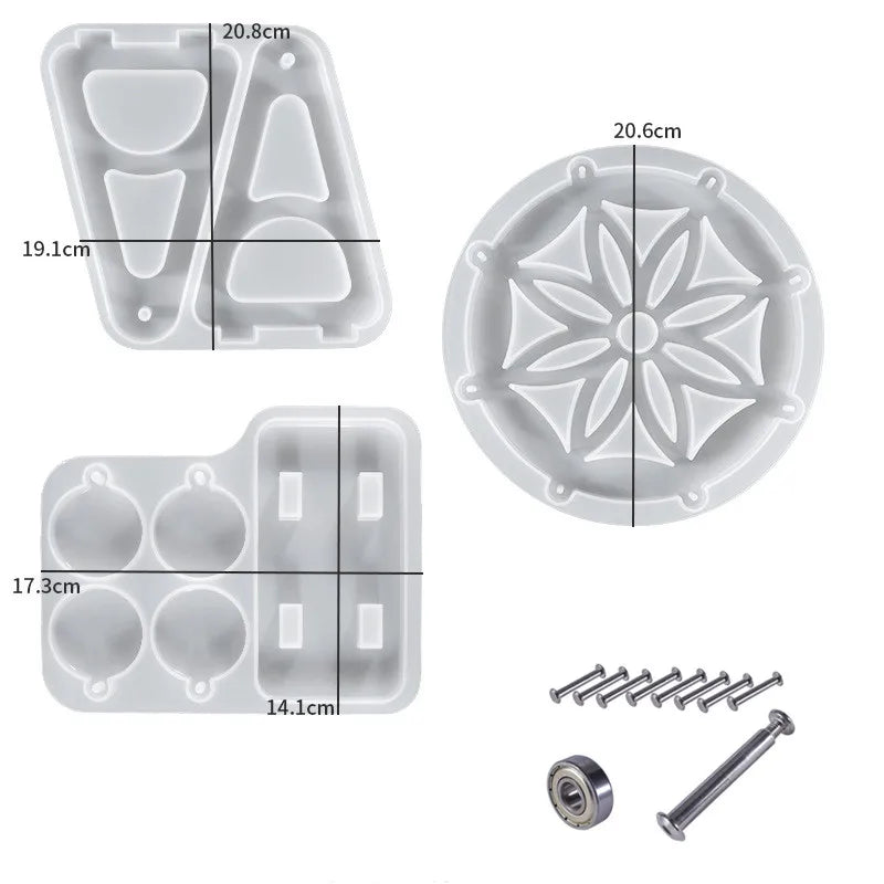 Fun Ferris Wheel Swing Silicone Mold for DIY Crystal Epoxy Resin