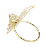 Golden Butterfly Napkin Ring Table Decoration