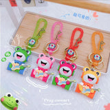 Creative Guitar Frog Keychain Musician Frog Doll Pendant