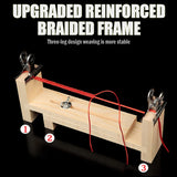 Hand-knitted Rope Braiding Tool Wood Bracelet Rack
