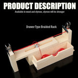 Hand-knitted Rope Braiding Tool Wood Bracelet Rack