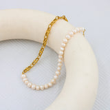 Bowknot Choker Freshwater Pearl Necklace YS498