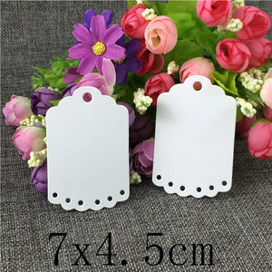 100Pcs/Lot Brown Hang Label for Jewelry Wedding Gift Packaging