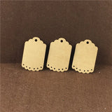 100Pcs/Lot Brown Hang Label for Jewelry Wedding Gift Packaging
