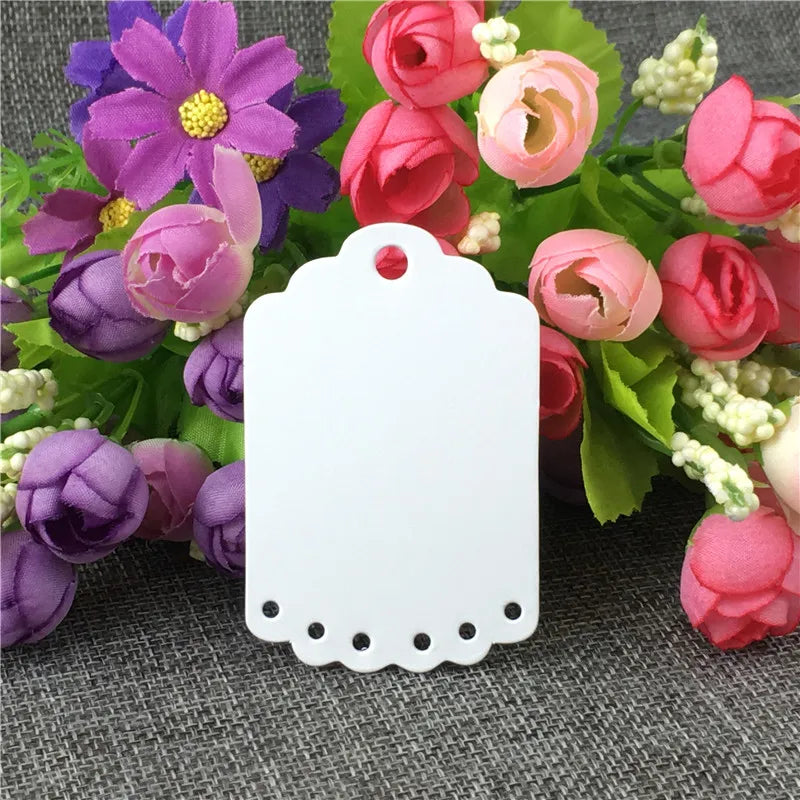 100Pcs/Lot Brown Hang Label for Jewelry Wedding Gift Packaging