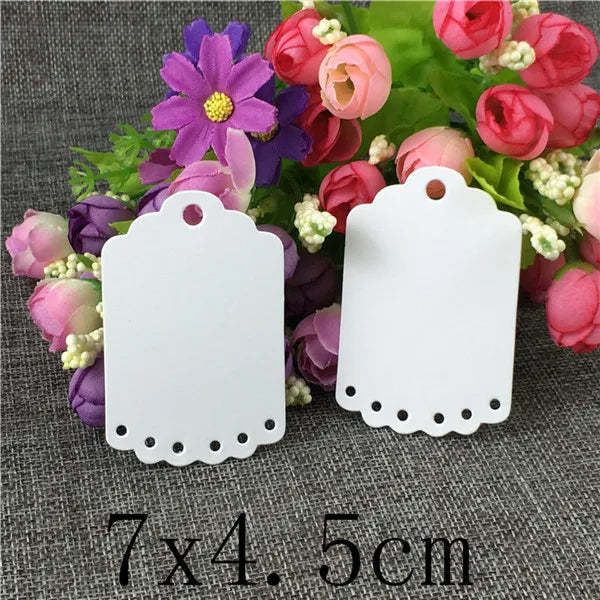 100Pcs/Lot Brown Hang Label for Jewelry Wedding Gift Packaging