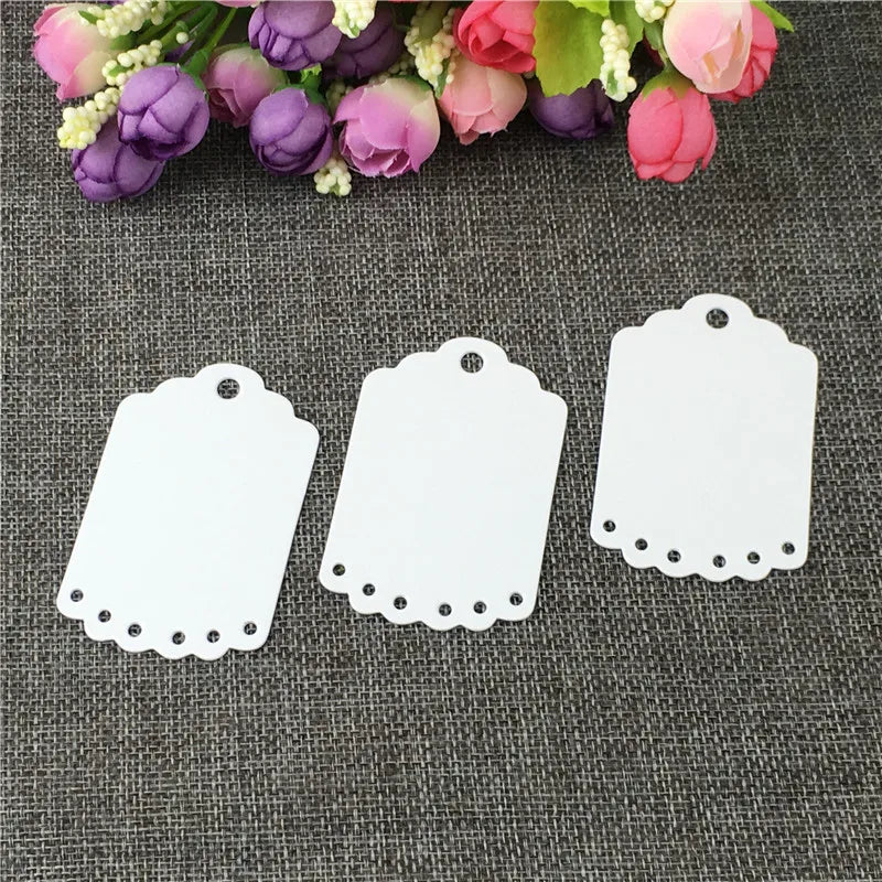 100Pcs/Lot Brown Hang Label for Jewelry Wedding Gift Packaging