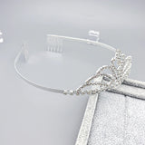 Heart Crown Rhinestone Headband Bride Wedding Hair Accessories