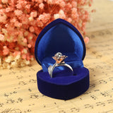 Heart Rings Storage Box Holder Jewery Display Foldable Gift Case