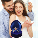 Heart Rings Storage Box Holder Jewery Display Foldable Gift Case