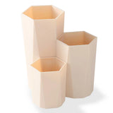 Hexagonal Desk Organizer Makeup Storage 3 Lattices