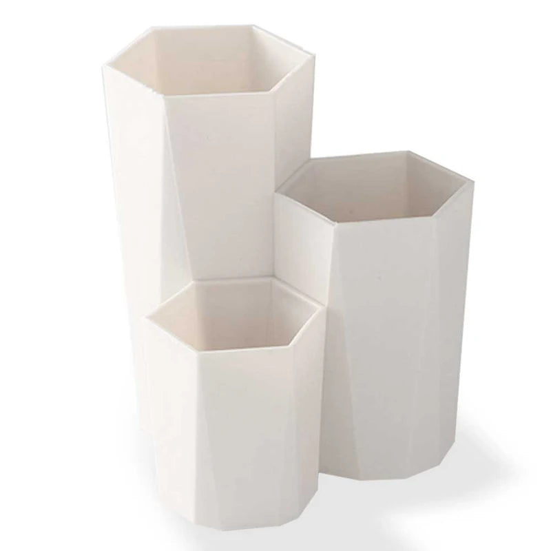 Hexagonal Desk Organizer Makeup Storage 3 Lattices