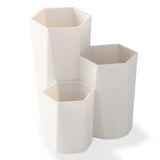 Hexagonal Desk Organizer Makeup Storage 3 Lattices