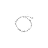 Hollow Heart Zircon Bracelet Adjustable Chain Bracelet for Women