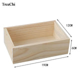 Wood Storage Box Desktop Organizer for Succulents and Cosmetics