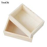 Wood Storage Box Desktop Organizer for Succulents and Cosmetics
