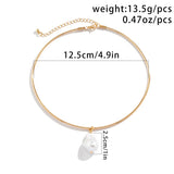 Pearl Pendant Choker Necklace Women Punk Steampunk