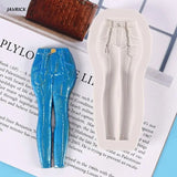 Creative Jeans Shape Fondant Cake Silicone Mold Pastry Chocolate Mould