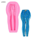 Creative Jeans Shape Fondant Cake Silicone Mold Pastry Chocolate Mould