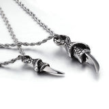 Vintage Dragon Claw Titanium Steel Couple Pendant
