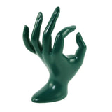 Green Jewelry Display Holder OK Shape Stand Support Rings