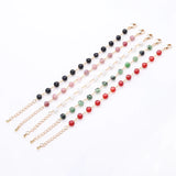 Hand Twisted Beads 18k Plated Charm Bracelet