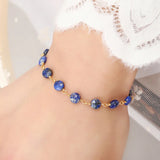 Hand Twisted Beads 18k Plated Charm Bracelet