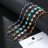 Hand Twisted Beads 18k Plated Charm Bracelet