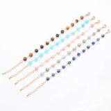 Hand Twisted Beads 18k Plated Charm Bracelet