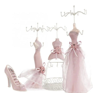 High-heeled Shoes Earring Necklace Ring Jewelry Holder Stand