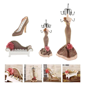 High-heeled Shoes Earring Necklace Ring Jewelry Holder