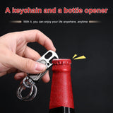 Rotatable Keychain Bottle Opener Key Holder