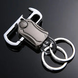 Rotatable Keychain Bottle Opener Key Holder