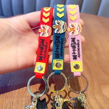 Tiger Lucky Cat Keychain Acrylic Pendant Bag Lanyard Ornament