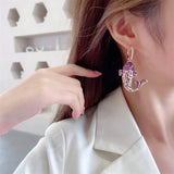 Koi Goldfish Earrings Micro Pave Cubic Zirconia Jewelry