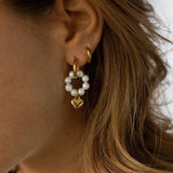 Korea Pearl Pendant Earrings Bridal Bridesmaid Banquet Jewelry