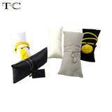 Large Jewelry Display Holder - Leather Pillow Bracelet Watch Organizer